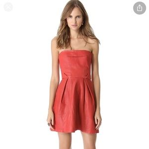 Thakoon Addition Red strapless dress. Size 10